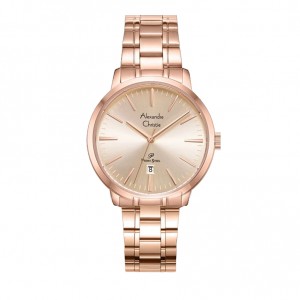 Alexandre Christie AC 1028 Rosegold Full Lady Steel LDBRGLN